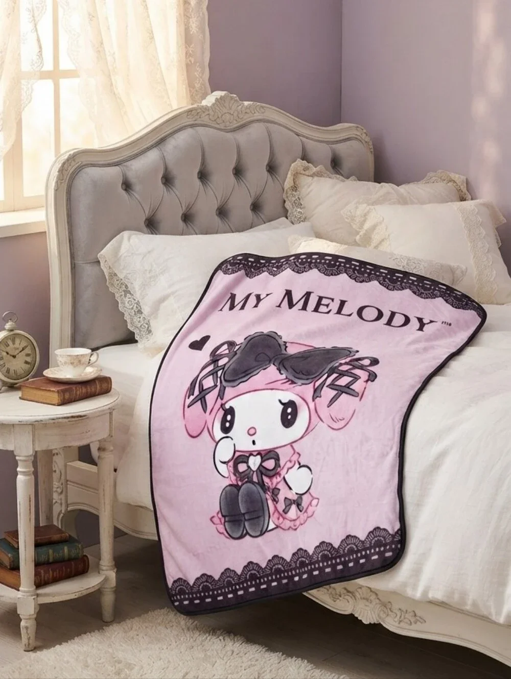 My Melody Lolita Throw Blanket